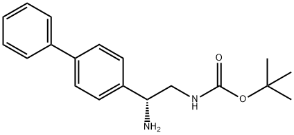 (R)-tert-butyl (2-([1,1'-biphenyl]-4-yl)-2-aMinoethyl)carbaMate Struktur