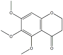 5,6,7-TRIMETHOXYCHROMAN-4-ONE, 1273605-63-2, 结构式