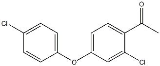 1-Acetyl-2-chloro-4-(4-chlorophenoxy)benzene Structure