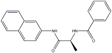 Benzoyl-L-alanine b-naphthylaMide Structure