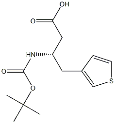 Boc-(3-thienyl)-D-b-hoMoalanine Structure