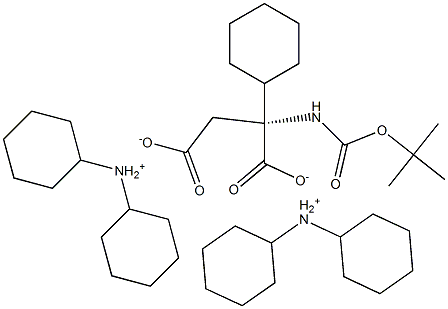 Boc-L-aspartic acid a-cyclohexyl ester dicyclohexylaMMoniuM salt Structure