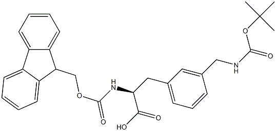 FMoc-3-(Boc-aMinoMethyl)phenylalanine Structure