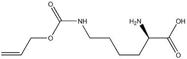 Ne-Allyloxycarbonyl-D-lysine 化学構造式