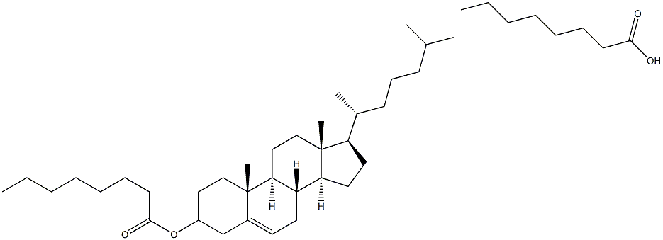 胆甾醇辛酸酯-辛酰基-13C 结构式
