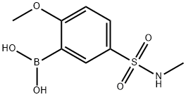 (2-メトキシ-5-(N-メチルスルファモイル)フェニル)ボロン酸 化学構造式