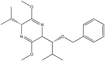 (5R)-2-((R)-1-(Benzyloxy)-2-Methylpropyl)-5-isopropyl-3,6-diMethoxy-2,5-dihydropyrazine Structure