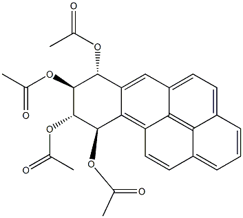 (7R,8S,9S,10R)-7,8,9,10-Tetrahydrobenzo[a]pyrene-7,8,9,10-tetrol 7,8,9,10-Tetraacetate Structure