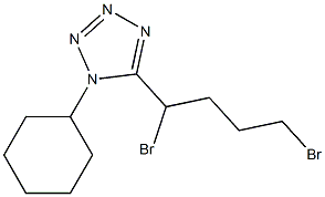 1-Cyclohexyl-5-(1,4-dibroMobutyl)-1H-tetrazole Structure