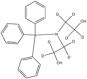 2,2'-[(TriphenylMethyl)iMino]bisethanol-d4 Struktur