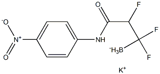 トリフルオロ(3-((4-ニトロフェニル)アミノ)-3-オキソプロピル)ほう酸カリウム 化学構造式