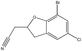 2-(7-bromo-5-chloro-2,3-dihydrobenzofuran-2-yl)acetonitrile