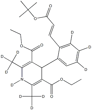 LACIDIPINE-D10 Struktur