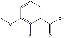2-Fluoro-3-Methoxybenzoic acid Struktur