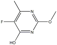 5-fluoro-2-methoxy-6-methylpyrimidin-4-ol Struktur