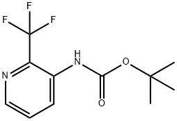 tert-butyl 2-(trifluoromethyl)pyridin-3-ylcarbamate Struktur
