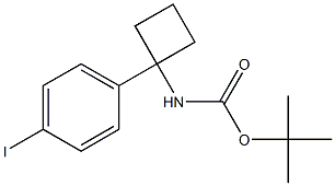 tert-butyl 1-(4-iodophenyl)cyclobutylcarbaMate Structure