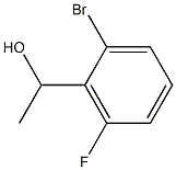 1-(2-ブロモ-6-フルオロフェニル)エタノール 化学構造式