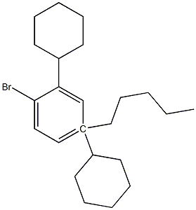 戊基双环己基溴苯,,结构式