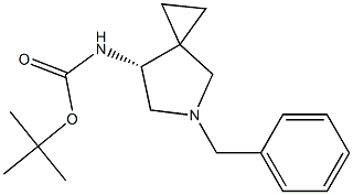 CarbaMic acid, N-[(7R)-5-(phenylMethyl)-5-azaspiro[2.4]hept-7-yl]-,1,1-diMethylethyl ester Structure