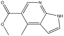 Methyl 4-Methyl-1H-pyrrolo[2,3-b]pyridine-5-carboxylate Structure