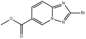 2-BroMo-[1,2,4]triazolo[1,5-a]pyridine-6-carboxylic acid Methyl ester Struktur