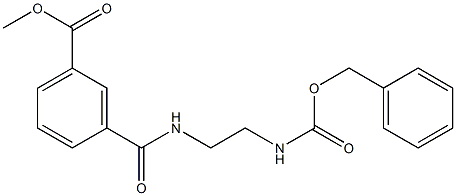 N-(2-BenzyloxycarbonylaMino-ethyl)-isophthalaMic acid Methyl ester 结构式