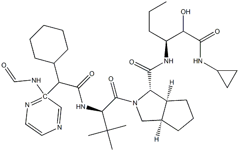  (1S,3AR,6AS)-2-((R)-2-((R)-2-环己基-2-(吡嗪-2-甲酰氨基)乙酰氨基)-3,3-二甲基丁酰基)-N-((3S基)-1-(环丙基氨基)-2-羟基-1-氧代己-3-基)八氢环戊[C]吡咯-1-甲酰胺