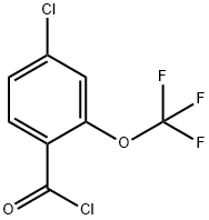 4-氯-2-(三氟甲氧基)苯甲酰氯, 1261779-42-3, 结构式