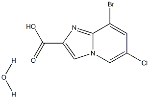 8-BroMo-6-chloroiMidazo[1,2-a]pyridine-2-carboxylic acid hydrate, 95%