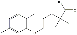 二甲苯氧庚酸杂质D, , 结构式