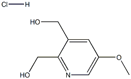 (2-HydroxyMethyl-5-Methoxy-pyridin-3-yl)-Methanol.HCl,,结构式