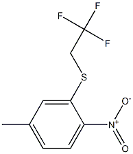 (5-Methyl-2-nitrophenyl)(2,2,2-trifluoroethyl)sulfane Structure