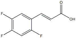 (E)-3-(2,4,5-trifluorophenyl)acrylic acid Struktur