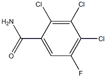 5-氟-2,3,4-三氯苯甲酰胺 结构式
