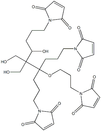 tetrakis-(3-MaleiMidopropyl)pentaerythritol Struktur