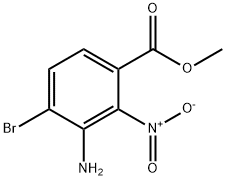 METHYL-3-AMINO-4-BROMO-2-NITROBENZOATE Struktur