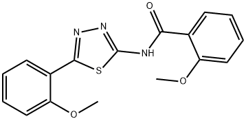 2-Methoxy-N-(5-(2-Methoxyphenyl)-1,3,4-thiadiazol-2-yl)benzaMide Structure