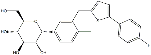 卡格列净杂质5, , 结构式