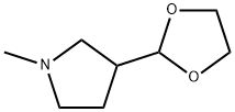3-(1,3-dioxolan-2-yl)-1-Methylpyrrolidine Structure