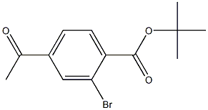 tert-butyl 4-acetyl-2-broMobenzoate Structure