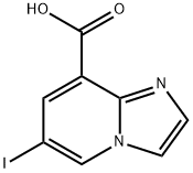 6-Iodo-iMidazo[1,2-a]pyridine-8-carboxylic acid Struktur