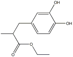 3-(3,4-Dihydroxyphenyl)-2-Methylpropanoic Acid Ethyl Ester Structure