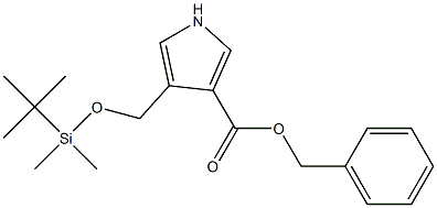 4-(((tert-ButyldiMethylsilyl)oxy)Methyl)-1H-pyrrole-3-carboxylic Acid Benzyl Ester Structure