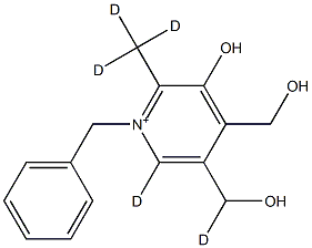 1-Benzyl-3-hydroxy-4,5-bis(hydroxyMethyl)-2-Methylpyridin-1-iuM-d5 Structure