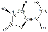 L-Gulono-1,4-lactone-13C6 Structure