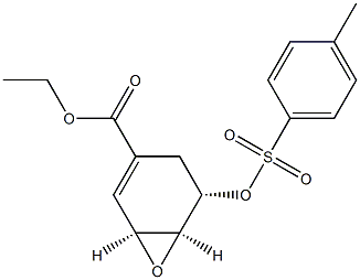 (1S,5S,6S)-5-(Tosyloxy)-7-oxabicyclo[4.1.0]hept-2-ene-3-carboxylic Acid Ethyl Ester Structure