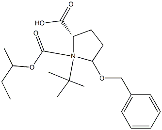 (2S)-2-Butyl 5-(benzyloxy)pyrrolidine-1,2-dicarboxylic Acid 1-Tert-butyl Ester Structure