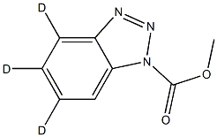 1H-Benzotriazole-1-carboxylic Acid Methyl Ester-d3, , 结构式