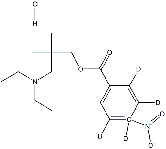 3-(DiethylaMino)-2,2-diMethyl-1-propanol 4-Nitrobenzoate-d4 Hydrochloride Structure